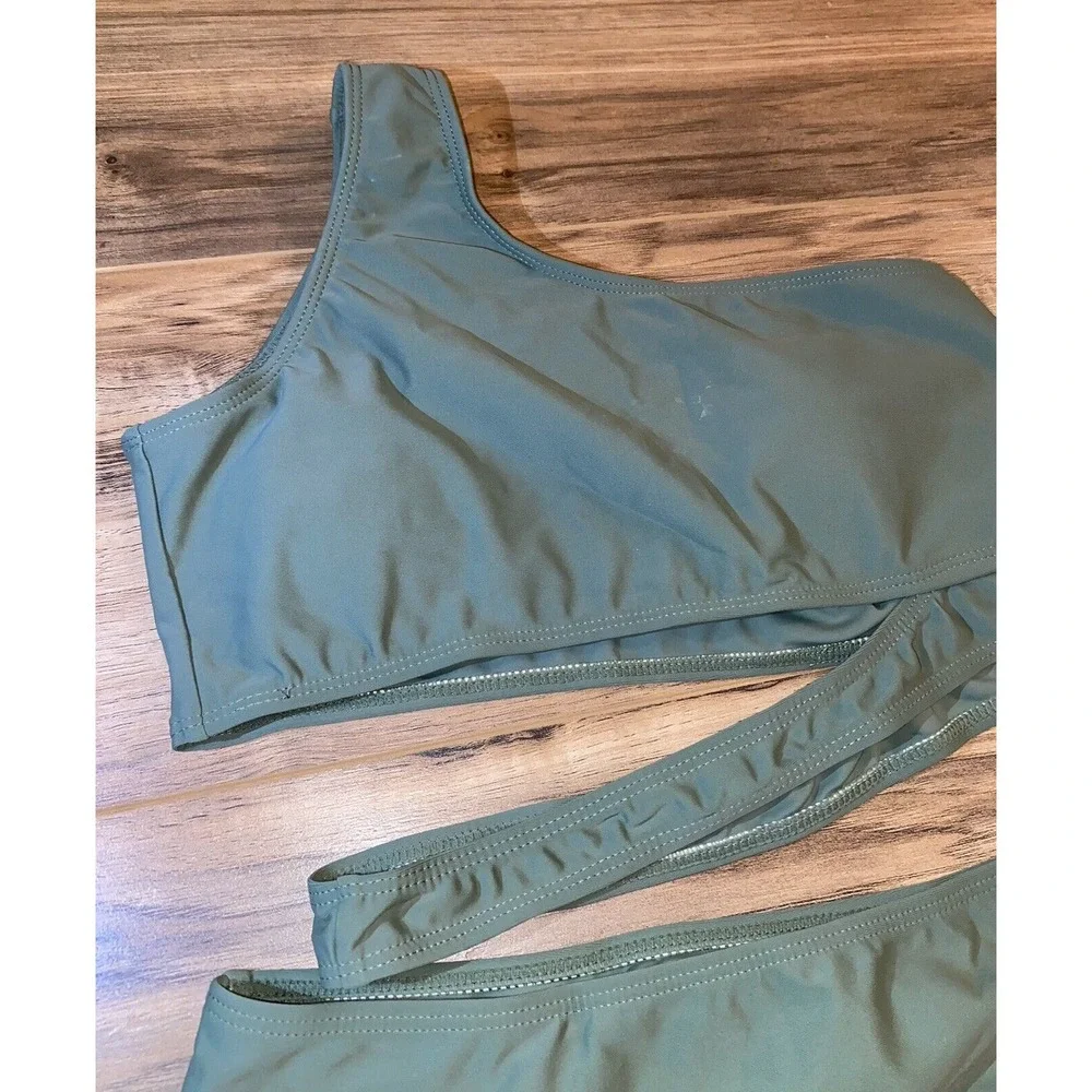 SOLY HUX‎  Two Piece Bikini, Army Green, Small
